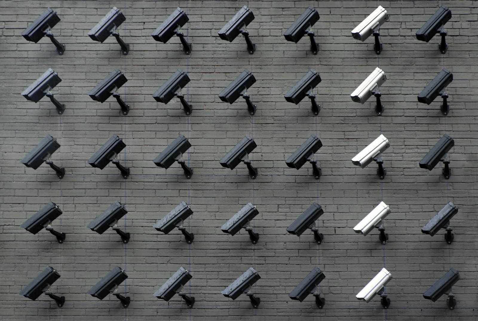 Outdoor security cameras covering a residential property